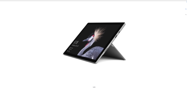 Microsoft Surface Pro 5th Gen LTE (2017) i5-7300u @ 2.60GHz GWP-00001 8GB RAM 256GB SSD Platinum
